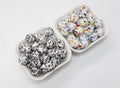 15mm splatter print silicone beads for pens and keychains