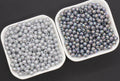 6mm Gray AB Acrylic Gumball Beads
