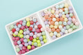 11mm Twisted AB Iridescent Acrylic Gumball Beads
