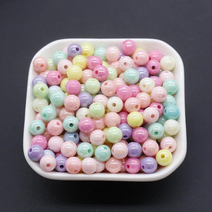 8mm Mix AB Beads, Iridescent Beads, Sparkle Multicolor Gumball Beads, Bubblegum Beads, Chunky Beads, Beads for Bracelets