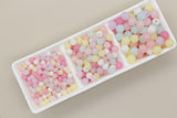 Mixed Jelly Color Beads, Round Beads, Gumball Beads, Bubblegum Beads, Chunky Beads, Beads for Bracelets, Plastic Beads