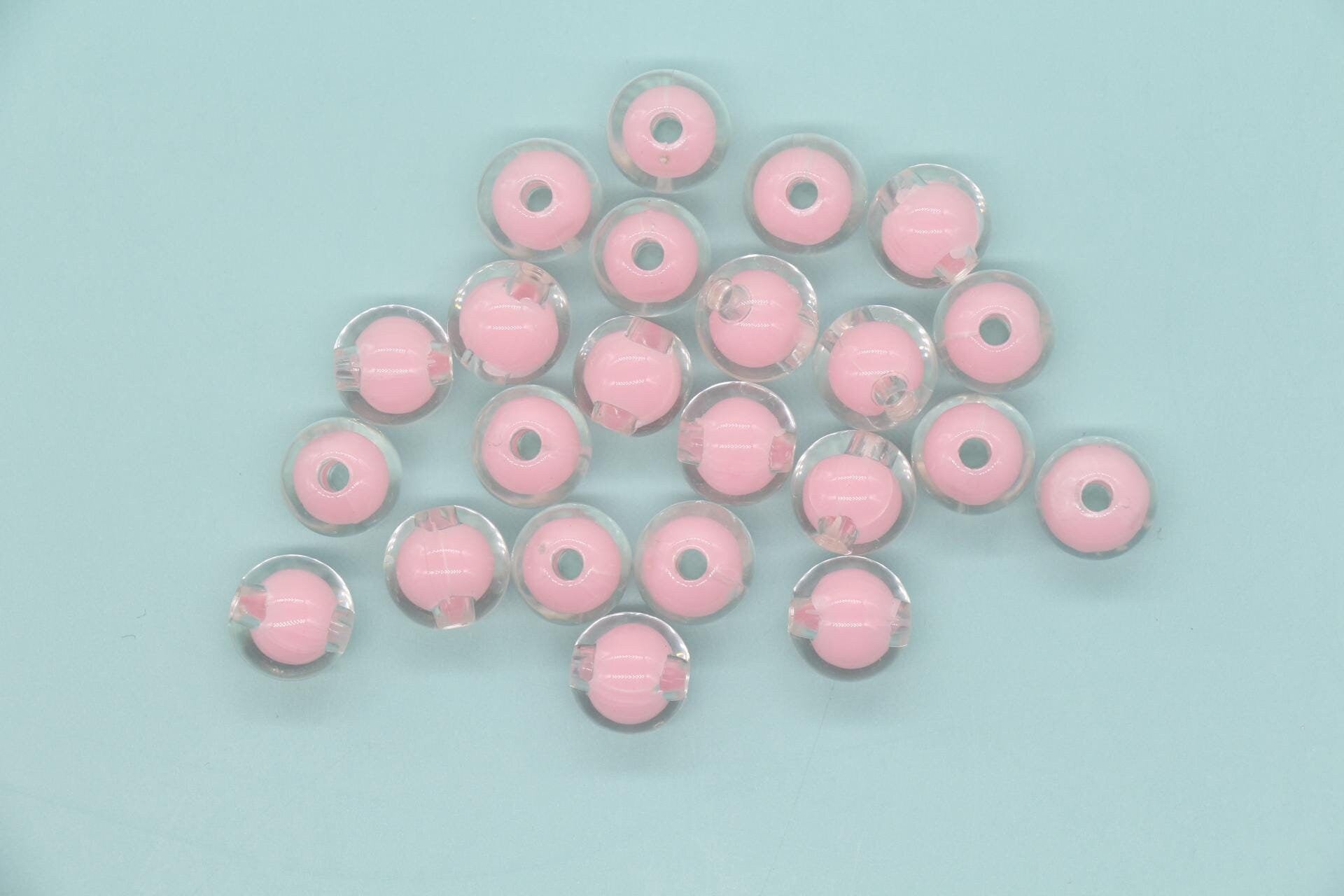 12mm Pink Beads, Round Pink Gumball Beads, Bubblegum Beads, Chunky Beads, Plastic Beads, Beads for Bracelets #3581