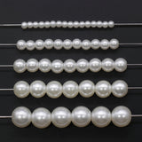 Faux Pearl Beads, Imitation Pearl Beads, Plastic Beads, Spacer Beads, Beads for Bracelets, Available in 4mm 6mm 8mm 10mm 12mm
