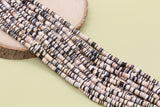 6mm Brown and Black Mix Heishi Beads, Multicolor Polymer Clay Disc Beads, African Disc Beads, Vinyl Heishi, Full Strand #726