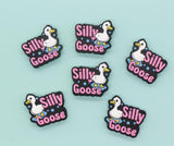 Silly Goose Beads, Goose Focal Beads, Animal Focal Beads, Silicone Loose Beads, Focal Beads #739