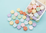 Flower Beads, Iridescent Flower Beads, Flower AB Beads, Floral Beads, Large Hole Beads, Beads for Bracelets