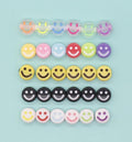 10mm Colorful Acrylic Smiley Face Beads #1602