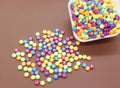 7mm Mixed with White Acrylic Letter Beads
