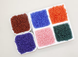 6mm Matte Beads, Frosted Gumball Beads, Plastic Round Beads, Chunky Beads, Beads for Bracelets, Acrylic Beads