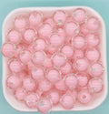 12mm Pink Double Wall Acrylic Gumball Beads