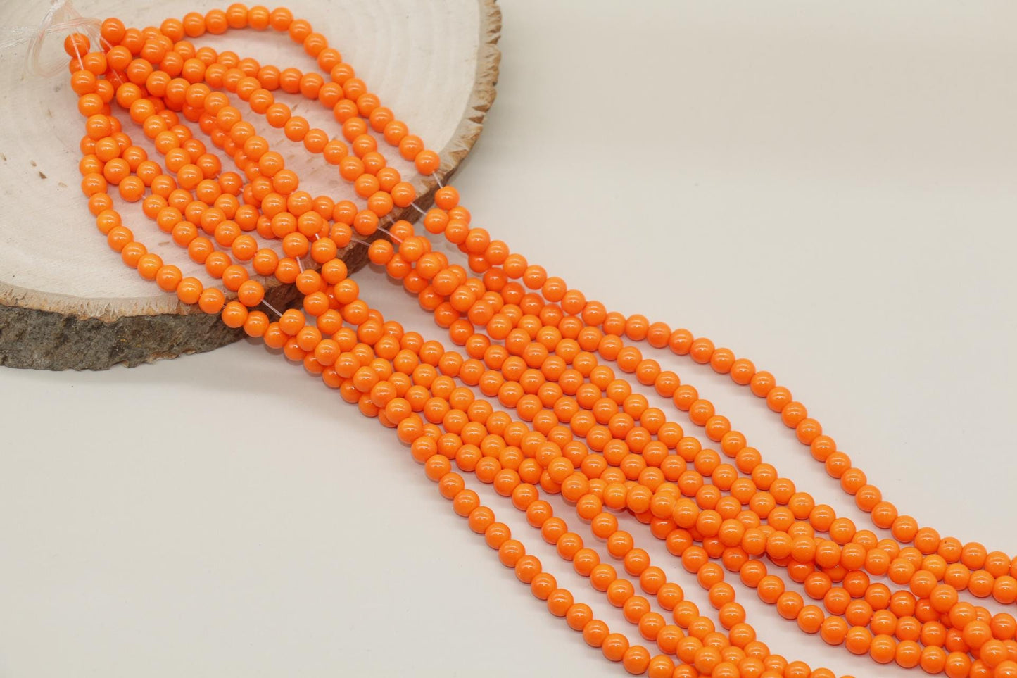 6mm multicolor round glass beads, glass beads for jewelry making image 6