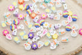 9mm easter polymer clay beads, easter clay charms for bracelets