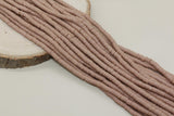 6mm Hazel Brown Heishi Beads, Polymer Clay Disc Beads, African Disc Beads, Full Strand #387