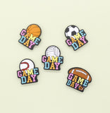 Game Day Sports Silicone Focal Beads for Pens, Bracelets - Football, Basketball, Soccer, Volleyball, Baseball