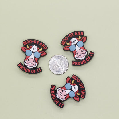 Moody And Proud Of It Focal Silicone Beads, Focal Bead for Beadable Pens and Keychain Lanyard #F770