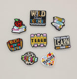 Teacher Silicone Focal Beads for DIY Jewelry Making & Keychains - Teach, Love, Inspire Gifts for Teachers