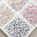 7mm Symbol Acrylic Hashtag Beads