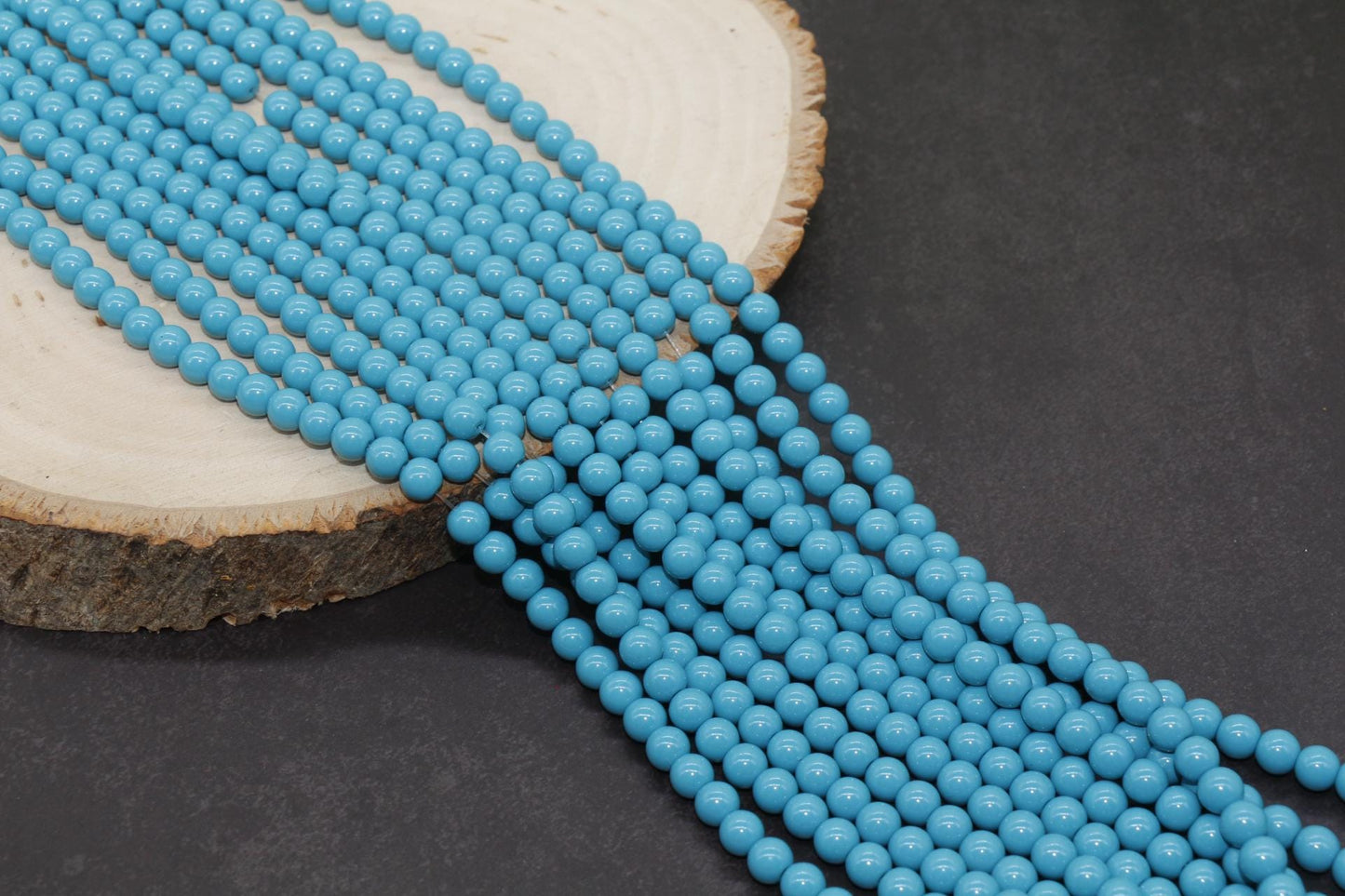 6mm multicolor round glass beads, glass beads for jewelry making image 10