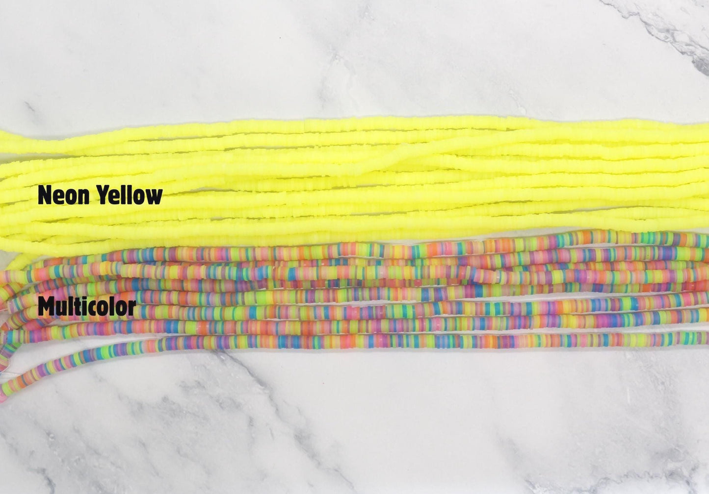 6mm Heishi Beads, Jelly Look Polymer Clay Disc Beads for Jewelry Making, African Disc Beads, Boho Craft Supplies