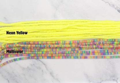 6mm Heishi Beads, Jelly Look Polymer Clay Disc Beads for Jewelry Making, African Disc Beads, Boho Craft Supplies