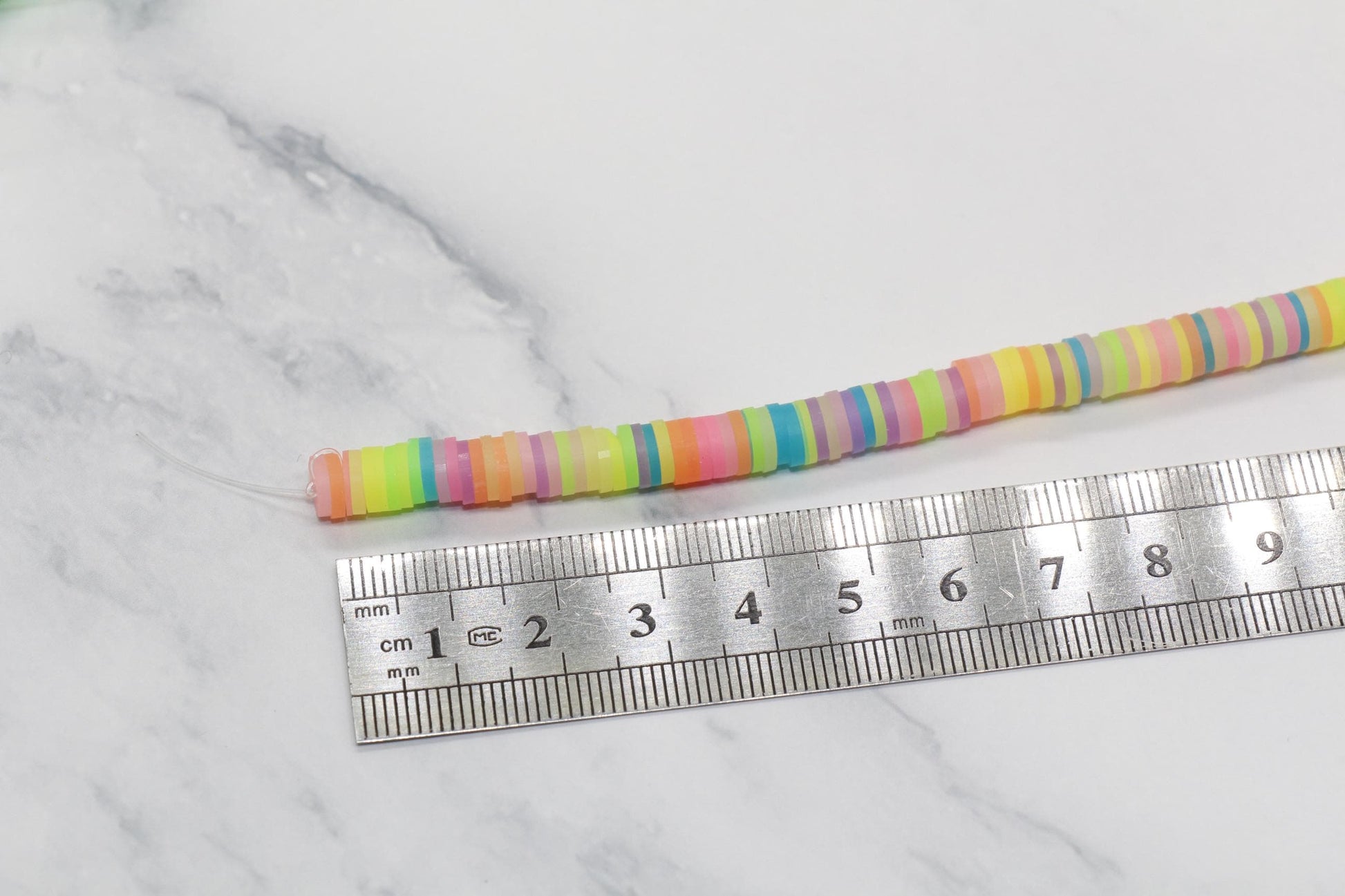 6mm Heishi Beads, Jelly Look Polymer Clay Disc Beads for Jewelry Making, African Disc Beads, Boho Craft Supplies