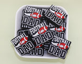 Football Dad Silicone Focal Beads, Father's Day Beads, Unique Football Beads for Dad, Craft Supplies, DIY Projects #F764