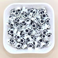 9mm paw polymer clay beads, heart clay charms for bracelets