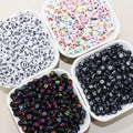 7mm Washed Symbol Acrylic Zodiac Beads