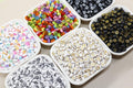 7mm Peace Acrylic Symbol Beads
