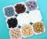 14mm Hexagon Silicone Beads for DIY Jewelry Making, Soft Geometric Beads for Bracelets, Keychains, Bulk Craft Supplies