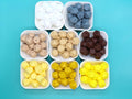 17mm white yellow silicone hexagon beads for pens