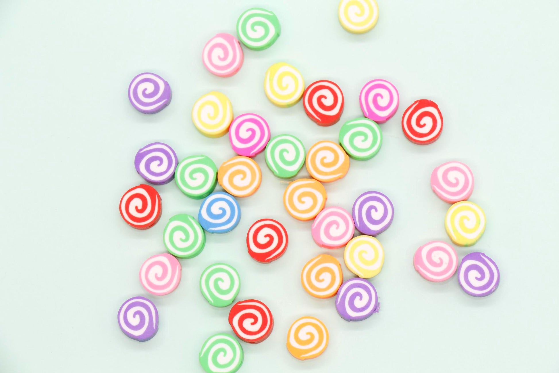 Swirl Polymer Clay Beads, Jewelry Making Supplies, Colorful Swirl Beads for Bracelets Necklaces, DIY Beading Crafts #920