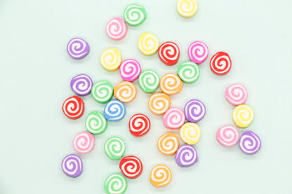 Swirl Polymer Clay Beads, Jewelry Making Supplies, Colorful Swirl Beads for Bracelets Necklaces, DIY Beading Crafts #920