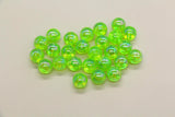 12mm Green AB Gumball Beads, Iridescent Round Plastic Beads for Jewelry Making, Translucent Chunky Beads for Bracelets, DIY Crafts #3625