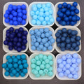 15mm blue silicone beads, beads for pens and keychains