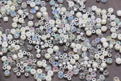 Mix Glass Seed Beads, Size 4mm 6/0 Glass Seed Beads, Multicolor Seed Beads, Rocailles Beads, Bracelet Beads #3657