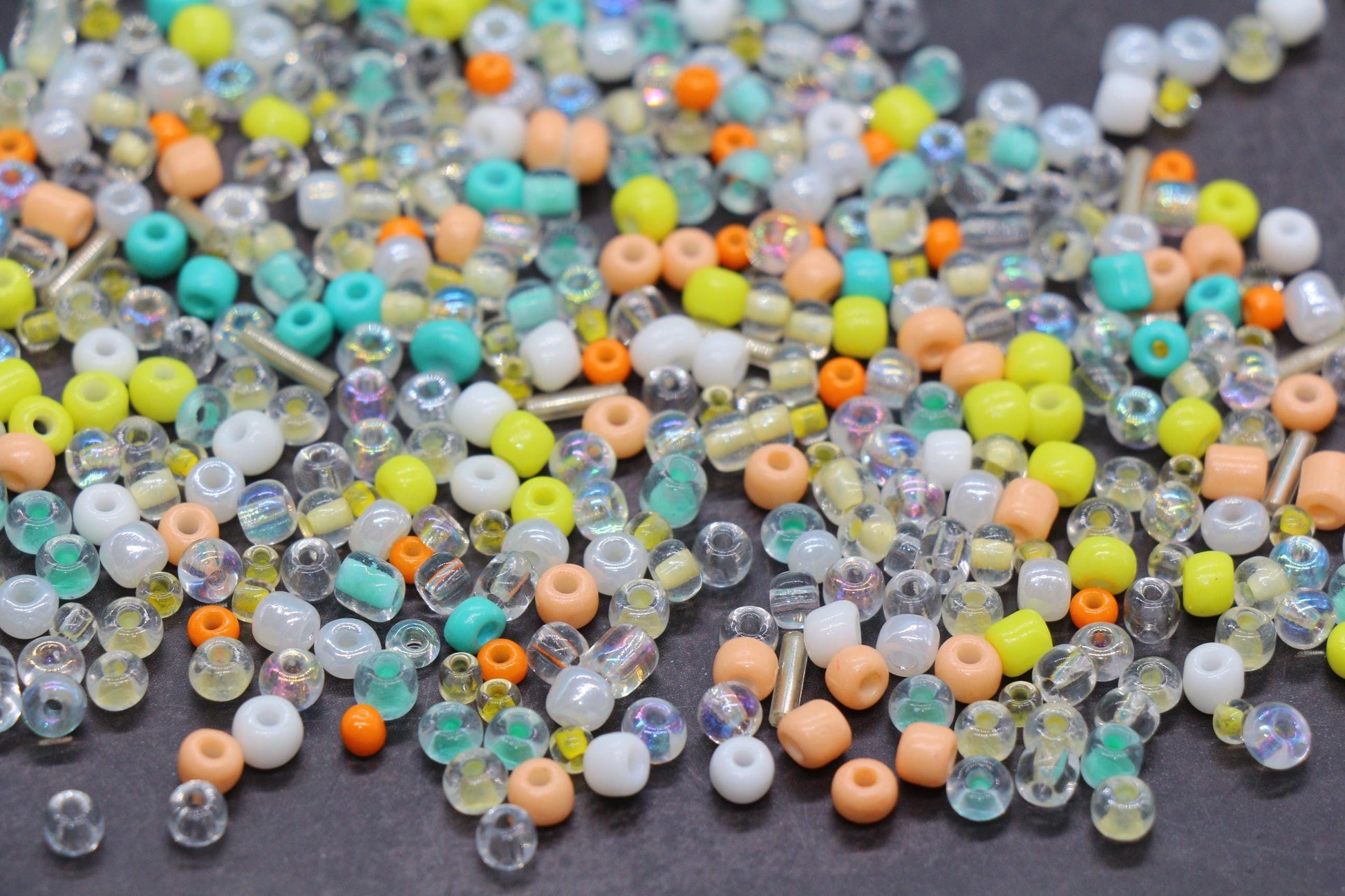 Mix Glass Seed Beads, Size 4mm 6/0 Glass Seed Beads, Multicolor Seed Beads, Rocailles Beads, Bracelet Beads #3658