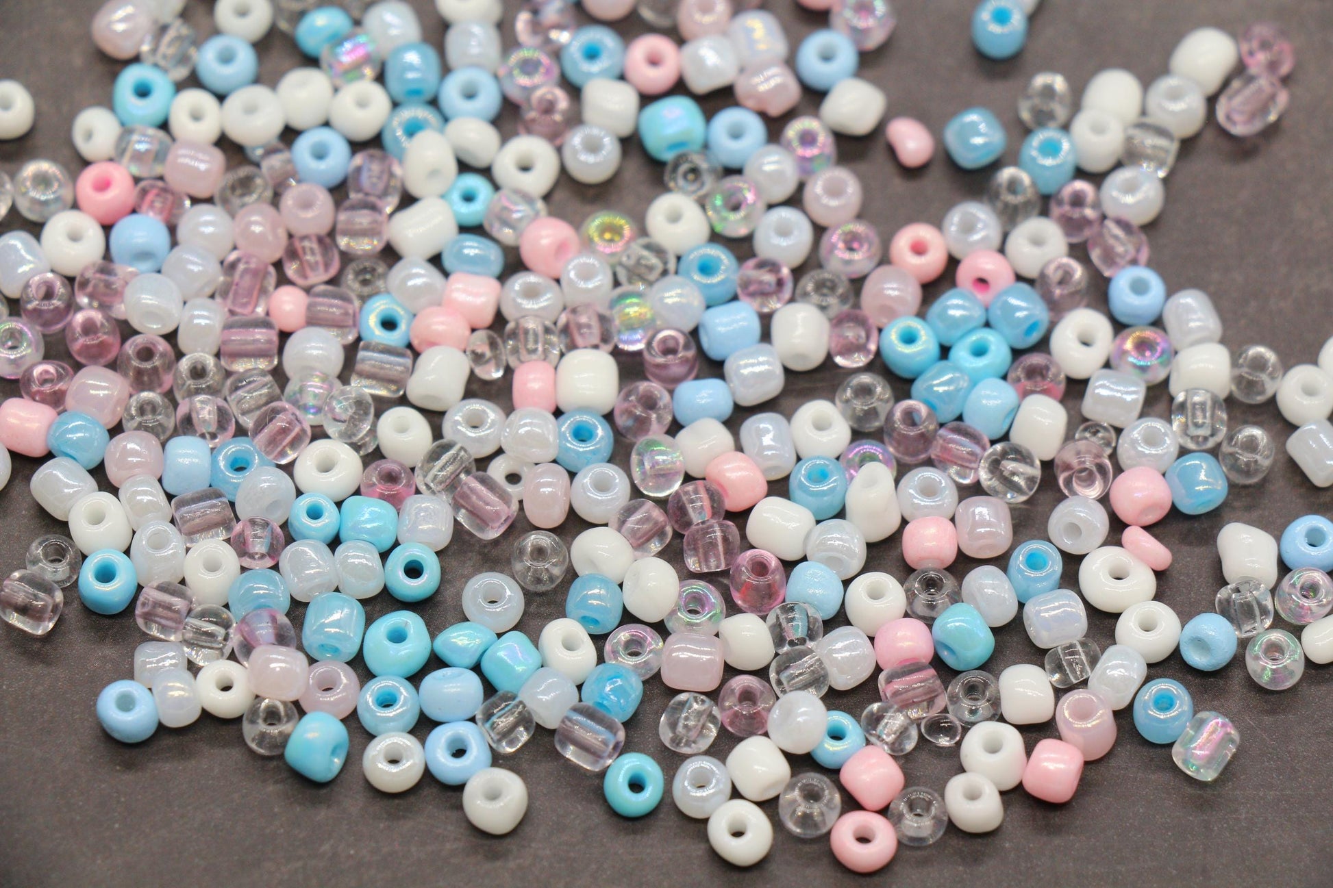 Mix Glass Seed Beads, Size 4mm 6/0 Glass Seed Beads, Multicolor Seed Beads, Rocailles Beads, Bracelet Beads #3659