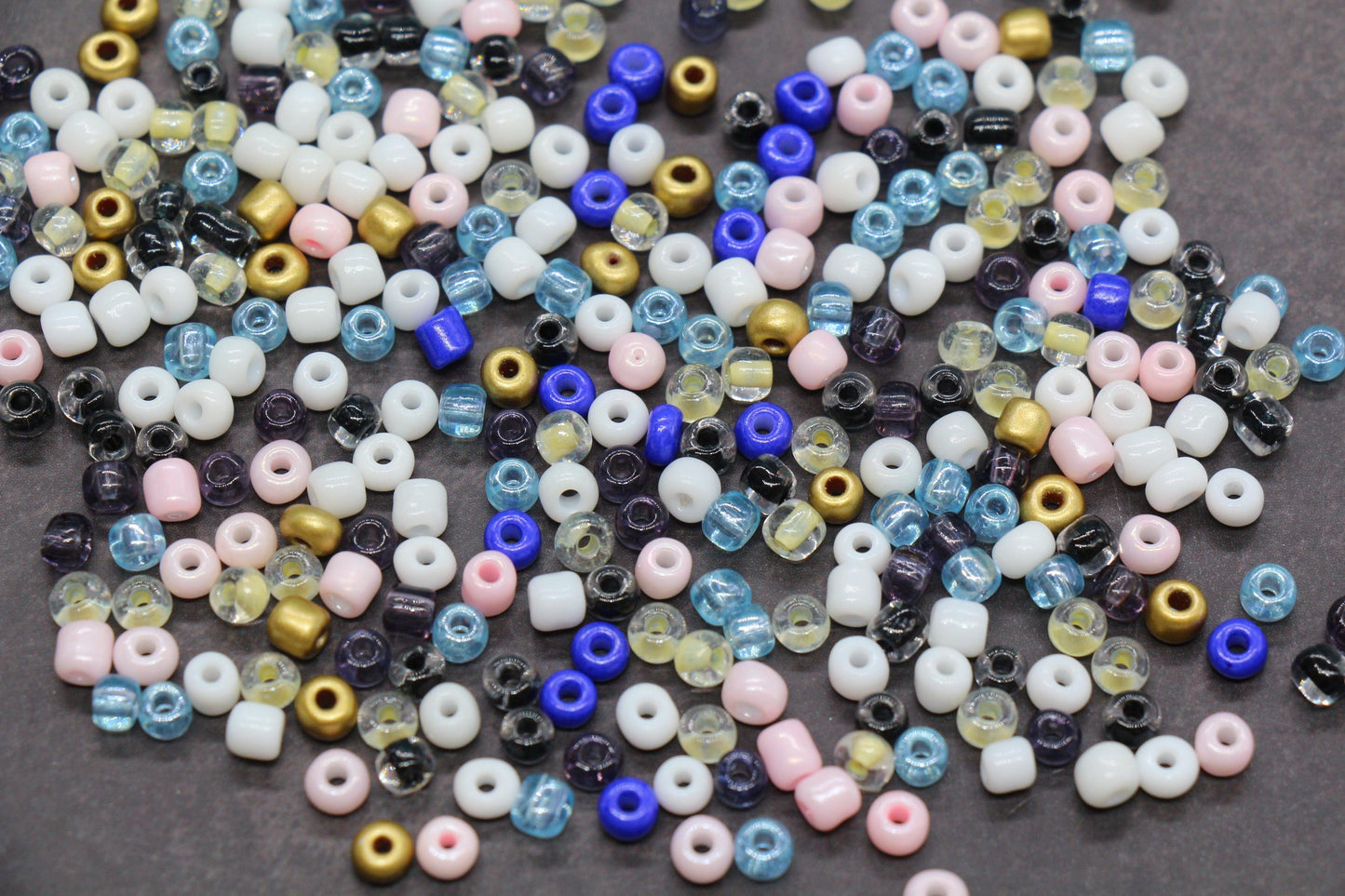 Mix Glass Seed Beads, Size 4mm 6/0 Glass Seed Beads, Multicolor Seed Beads, Rocailles Beads, Bracelet Beads #3660