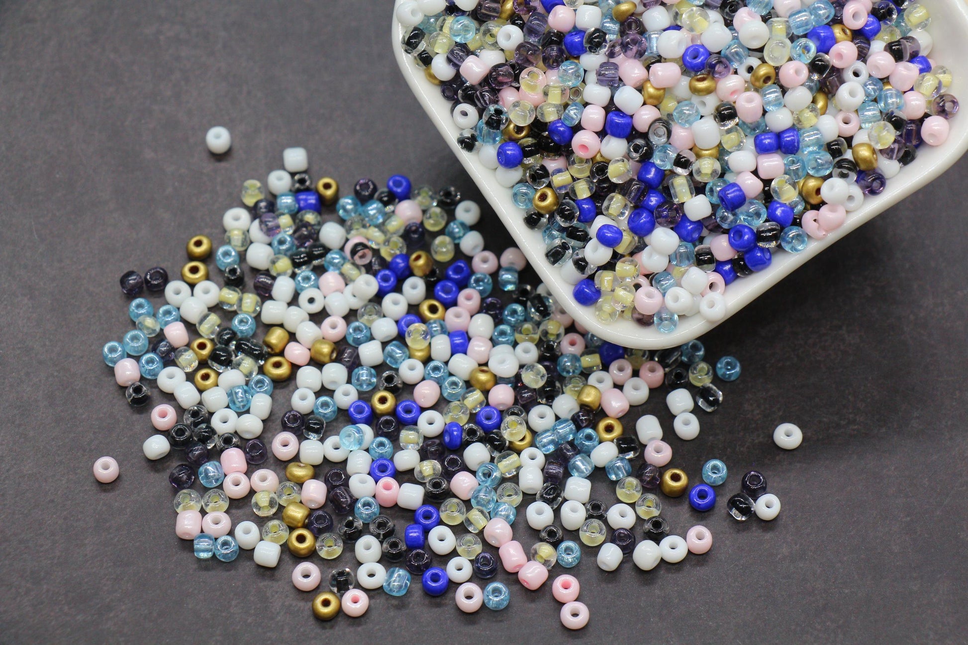 Mix Glass Seed Beads, Size 4mm 6/0 Glass Seed Beads, Multicolor Seed Beads, Rocailles Beads, Bracelet Beads #3660