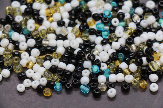 Mix Glass Seed Beads, Size 4mm 6/0 Glass Seed Beads, Mix Seed Beads, Rocailles Beads, Bracelet Beads #3667