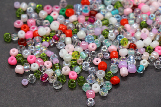 Mix Glass Seed Beads, Size 4mm 6/0 Glass Seed Beads, Mix Seed Beads, Rocailles Beads, Bracelet Beads #3670