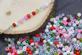Mix Glass Seed Beads, Size 4mm 6/0 Glass Seed Beads, Mix Seed Beads, Rocailles Beads, Bracelet Beads #3670