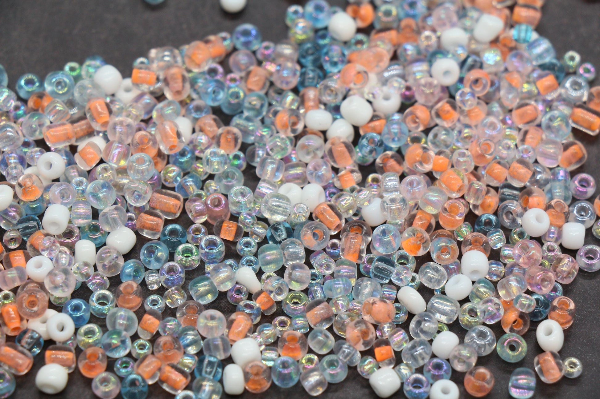 Mix Glass Seed Beads, Size 4mm 6/0 Glass Seed Beads, Mix Seed Beads, Rocailles Beads, Bracelet Beads #3672