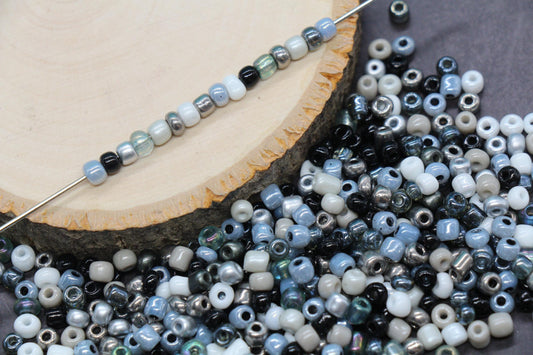 Mix Glass Seed Beads, Size 4mm 6/0 Glass Seed Beads, Mix Seed Beads, Rocailles Beads, Bracelet Beads #3673