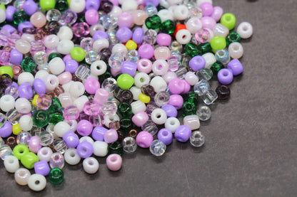 Mix Purple Glass Seed Beads, Size 4mm 6/0 Glass Seed Beads, Mix Seed Beads, Rocailles Beads, Bracelet Beads #3680