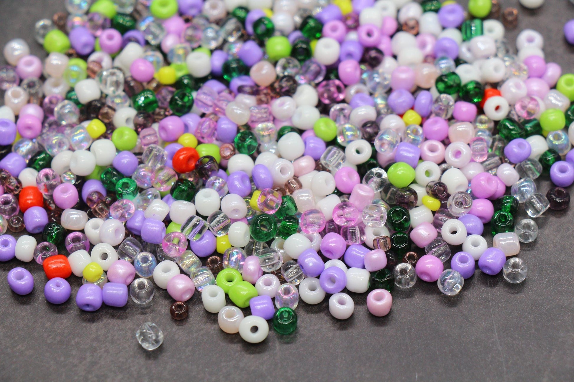 Mix Purple Glass Seed Beads, Size 4mm 6/0 Glass Seed Beads, Mix Seed Beads, Rocailles Beads, Bracelet Beads #3680