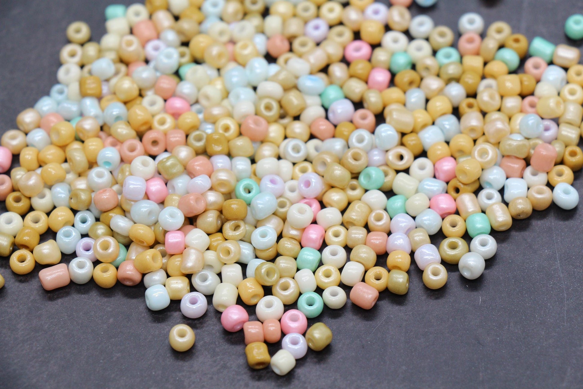 Mix Glass Seed Beads, Size 4mm 6/0 Glass Seed Beads, Mix Seed Beads, Rocailles Beads, Bracelet Beads #3682