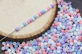 Mix Glass Seed Beads, Size 4mm 6/0 Glass Seed Beads, Mix Seed Beads, Rocailles Beads, Bracelet Beads #3683