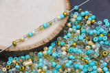 Mix Glass Seed Beads, Size 4mm 6/0 Glass Seed Beads, Mix Seed Beads, Rocailles Beads, Bracelet Beads #3685